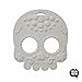 White Sugar Skull Silicone Teething Toy