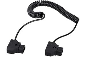 wefenad D-TAP 2 Pin Male to Male ExtensAdapter Cable for DSLR Rig Battery Dtap to Dtap Elastic Cable 1M h-6