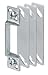 Prime-Line K 5009 Screen Door Strike Plate, 1/4 In. with Shims, Aluminum (Single Pack)
