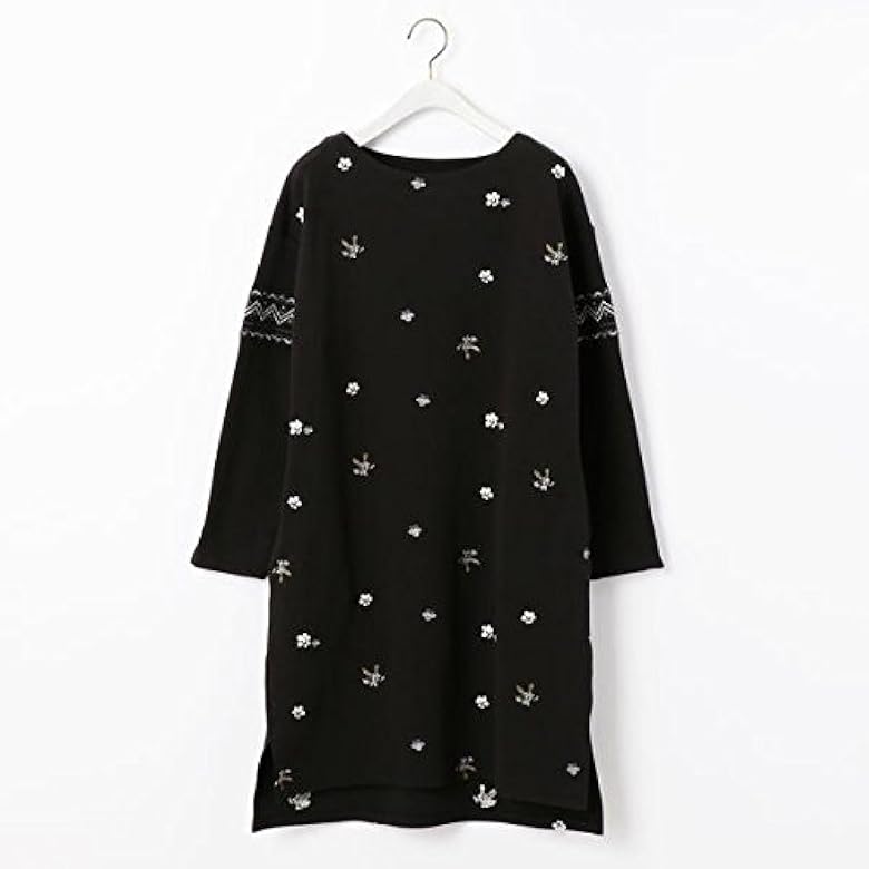 Amazon 179 Wg 179 Wg 刺繍総柄ワンピース 49ブラック花柄 38 M ワンピース チュニック 通販