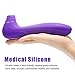 Clitoral Sucking Vibrator G-spot Stimulator for Women, Rechargeable Clit Dildo Vibrators with 10 Suction & Vibration Modes for Nipple and Vagina Massage, Fondlove Adult Sex Toys for Solo or Couples