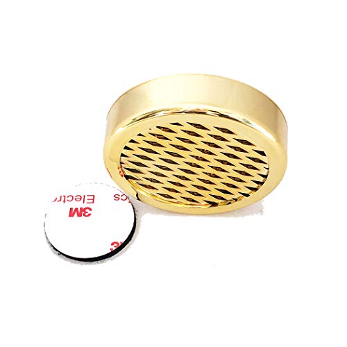 Cigar Humidifier, Anync Cigar Humidor Humidifier with 3M Magic Patch for Cigars Humidor, Round and PVC Material, Gold Tone - Thumbnail 2
