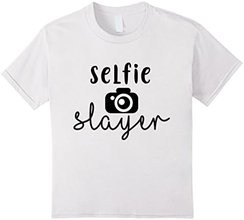Kids Selfie Slayer Tshirt Selfie Tee 10 White