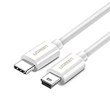 UGREEN Mini USB Type C Cable, USB C to Mini USB Cable for Digital Camera, MP3 Player and More Mini B USB Devices (White)
