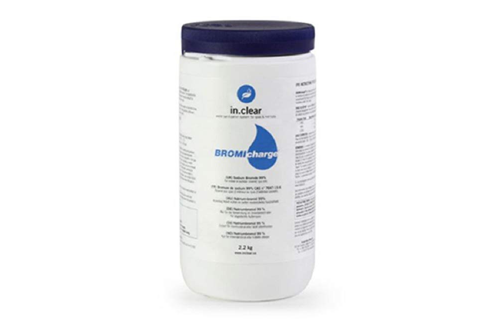 K Gecko Bromicharge Bottle 2.2kg Highly Pure Bromine Salt Hot Tub Spa Pool Chemical