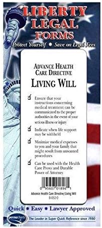 Amazon Com Living Will Advance Health Care Directive Usa Do It Yourself Legal Form By Permacharts Office Products