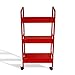 dar Living 3-Tier Cart, Red