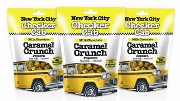 Sugar Plum Chocolates - New York City Checker Cab Caramel Crunch, Milk Chocolate, 3-pack