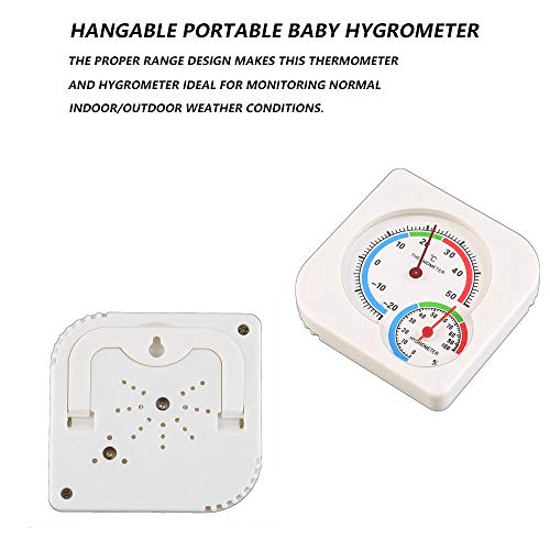 1CAwindwinevine New Useful Nursery Baby House Room Mini Thermometer Wet Hygrometer Temperature Meter Home Use Household Supply