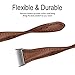Hamile Slim Bands Compatible for Fitbit Charge 3, Genuine Leather Replacement Watch Band Wristband Strap for Fitbit Charge 3 and Charge 3 SE, Women, Small, Coffee Brown