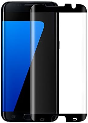 Galaxy s7 Edge Screen Protector Tempered Glass ,FiYi HD Clear,Anti-scratch,9H Hardness,Curved 3D,0.3mm Thickness,Case Friendly,Screen Protector For Galaxy s7 Edge. (Black)