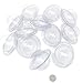 12 Set-Tennis-Ball-Size Bath Bomb Molds - 2.75 Inch in Diameter Clear Plastic 12-Piece Top-Part & 12-Piece Bottom-Part