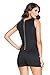 Cfanny Women's Pin up Square Collar Mini Romper Playsuit Jumpsuit