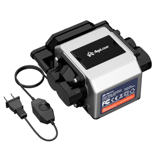 AlgoLaser Air Assist Pump Kit - Air Assist Pump for Laser Cutter/Engraver with Knob Adjustment 30L/Min Airflow - Remove Smoke & Dust/Protect Laser Lens/Reduce Temperature - Laser Engraver Accessories