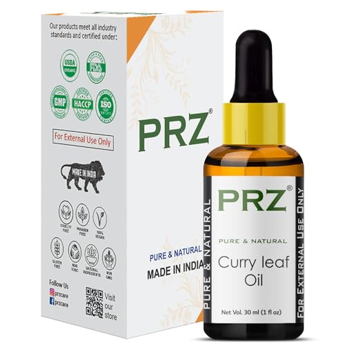 PRZ Curry Leaf Essential Oil (30ML) - Pure Natural & Therapeutic Grade Oil For Aromatherapy, Skin Care & Hair Care 4