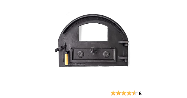 Puerta de fundición con Cristal para Horno de leña de tamaño Medio (Peso:  16 Kg) : Amazon.es: Bricolaje y herramientas