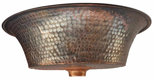 Egypt gift shops Counter Top Vessel Dark Flame Burnt Copper Bath Sink Remodeling - Thumbnail 4