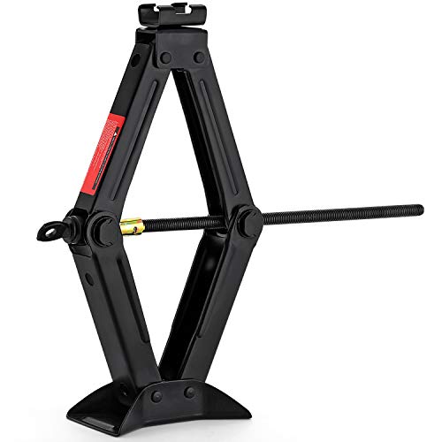 CPROSP Scissor Jack for car/SUV/MPV max 2.5 Tons/5,500lbs Capacity with Hand Crank Trolley Lifter with Ratchet