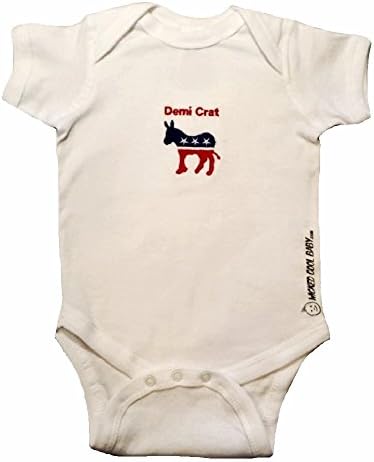 WICKED COOL BABY's Demi Crat Onesie 6 mo white