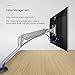 Single Monitor Mount Stand Adjustable Full Motion Gas Spring LCD Display Arm for 13 to 32 Inch Screen up to 20Lbs,by Bewiser (Silver)thumb 1