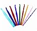 WM King Pack of 9 Acrylic Crochet Hooks 3.0mm-12mm in a Plastic Wallet/case