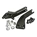 TCMT Black Passenger Foot Peg Support Kit For Harley Dyna Super Glide Street Bob 06+