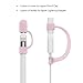 Apple Pencil Cover, TitanFan Protective PencilCap and a LightingCap,FoodGrade Silicone.Glow in the Dark , 2 Sets(Clear Light Pink)