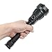 BlueFire Long Shot Search Light, XM-L2 LED 1200 Lumens Flashlight 550m Long Throw Distance Light Weapon Kit for Hiking Hunting