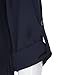 Business Casual Tops for Women, Timeson Ladies Lightweight Long Sleeve Chiffon Blouse V Neck Pleats Tunic Shirt Deep Blue XL