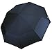 G4Free 48 Inch Folding Travel Umbrella 9 Ribs Double Canopy Auto Open Close