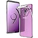 TOZO for Samsung Galaxy S9 Plus Case Clear Soft TPU Gel Skin 1.0mm Soft Protective Cover Silver Plating Edge