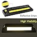 B BAIJIAWEI 2 Pack Heavy Duty Rubber Parking Guide Garage Wheel Stop with Yellow Reflective Stripes, Professional Grade Rubber Parking Target