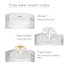 Cat Water Fountain, 360 Cat and Dog Water Dispenser, 3 Ways to Drink, LED Light with Switch, Multi-Directional Streams, Extremely Quiet