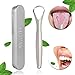 Brillife Tongue Cleaner Scraper Surgical Grade Stainless Steel, Tongue Scraping Brush for Oral Hygiene Care Fresh Breath Tongue Scrapers with Carry Case for Adults Kids | Sterilizable (1 Pcs)
