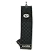 Team Golf NFL Green Bay Packers Embroidered Golf Towel, Checkered Scrubber Design, Embroidered Logo primary