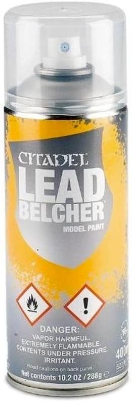 Games Workshop Citadel Colour Leadbelcher Spray Paint 400ml Base Coat Model