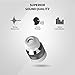 Rowkin Bit Stereo: True Wireless Earbuds w/Charging Case. Bluetooth Headphones, Smallest Cordless Hands-Free in-Ear Mini Earphones Headsets w/Mic & Noise Reduction for Android and iPhone (Silver)