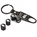 CzlpV Black Car Wheel Tire Valve Caps Tyre Stem Air Caps Keychain Styling For Land Rover