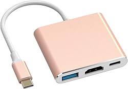 Battony Rose Gold USB C to HDMI Adapter Type-C