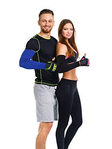 image for Mudder 8 Pairs Unisex UV Protection Arm Cooling Sleeves Ice Silk Arm C