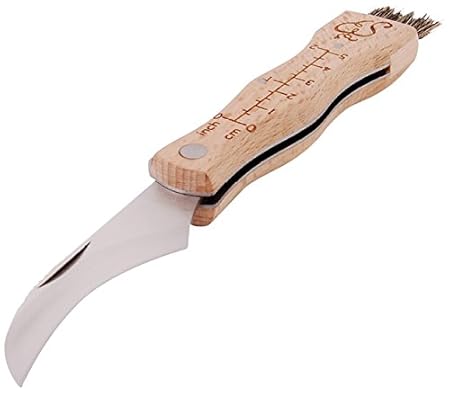 Esschert Design Pilzmesser mit Pinsel, mit Borsten, mit Linial