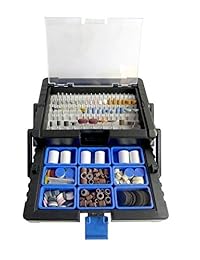 Kit de accesorios de herramientas rotativas en funda voladiza, 500 unidades