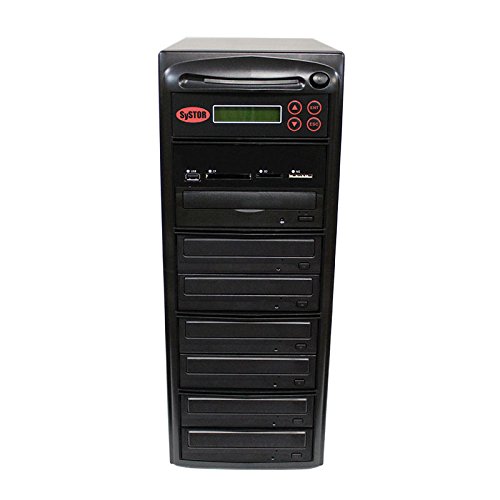 SySTOR Blu-ray BDXL M-Disc All-in-One Multi-Media Flash Memory Back-up USB/SD/CF/MS/MMC to 1-6 CD DVD Duplicator