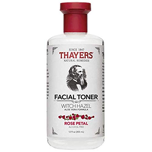Thayers Witch Hazel Aloe Vera Formula Alcohol-Free Toner, Rose Petal 12 oz (Pack of 3)