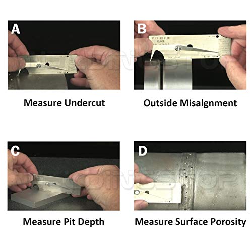 VWAC Undercut Gauge Weld Undercut Gage Porosity Size/amount Inspection