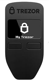 Trezor Hardware Wallet for Bitcoin Ethereum Crypto Storage - Black view 1