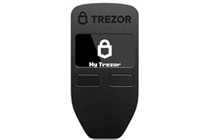 Trezor Model One - The Original Cryptocurrency Hardware Wallet, Bitcoin Security, Store & Manage Over 7000 Coins & Tokens, Easy-to-Use Interface, Quick & Simple Setup (Black)