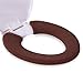 Hoocozi 2Pack Soft and Warm Thicken Toilet Seats Covers (Coffee / Light Coffee)