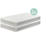 Zinus 6 Inch Spring Twin Mattress 2 Pack, Perfect for Bunk Beds/Trundle Beds/Day Beds (Set of 2)