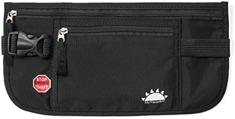 RFID Blocking Money Belt for Travel by MyTravelBFF, Keep Your Passport Hidden!